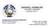 Randy Kowalke: Business Card (2016)